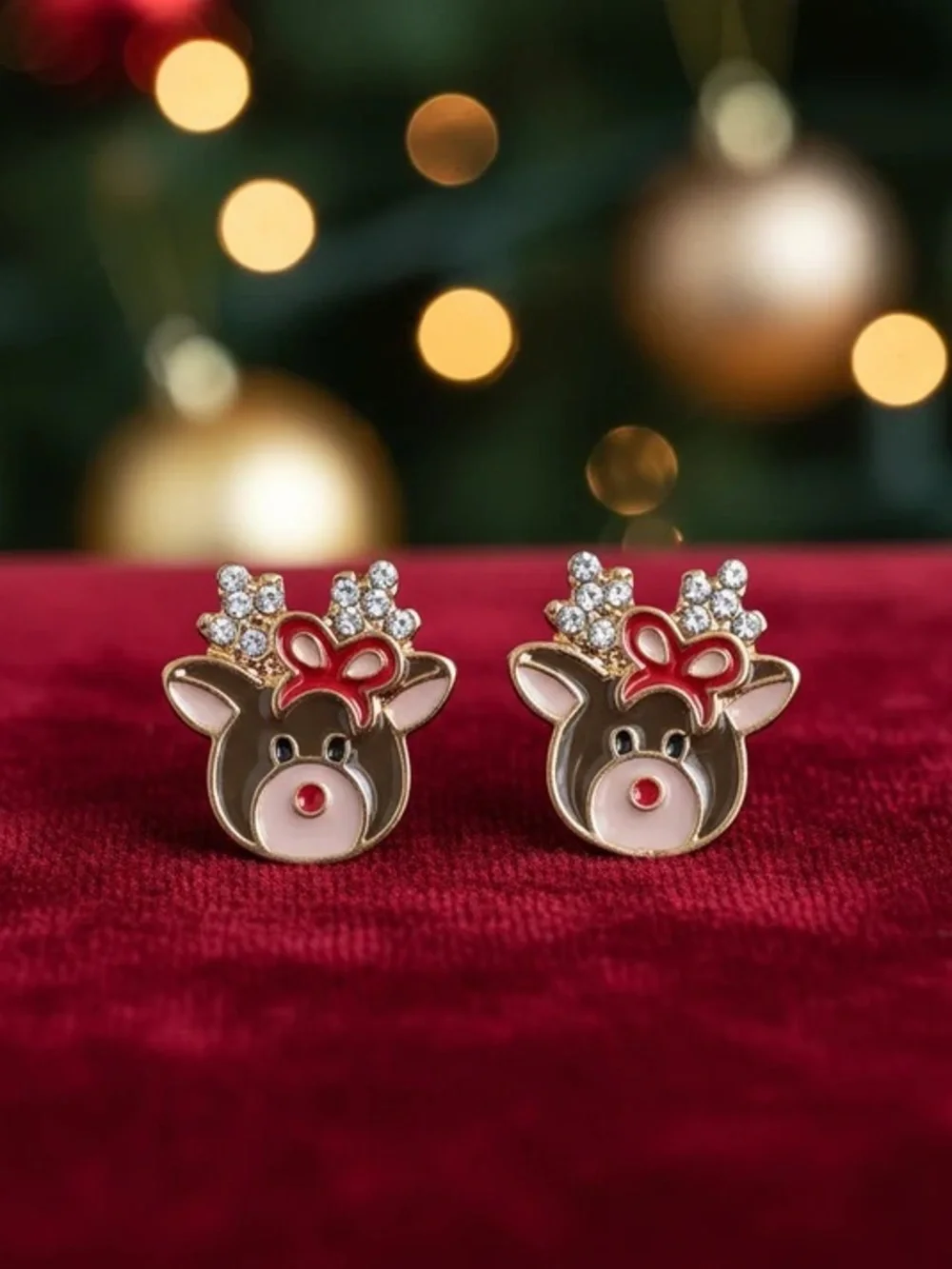 Cute Reindeer Stud Earrings